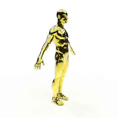 Men 3d illustration designの写真素材