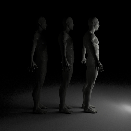 Men 3d illustration designの写真素材