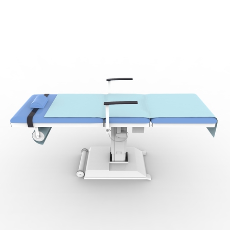 New and modern medical table on a white backgroundの写真素材