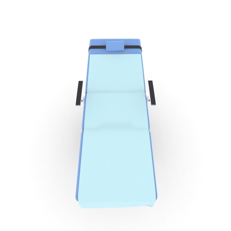 New and modern medical table on a white backgroundの写真素材