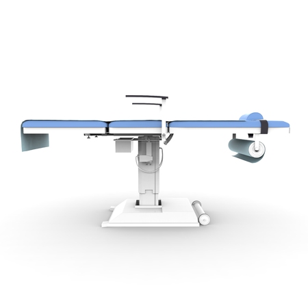 New and modern medical table on a white backgroundの写真素材