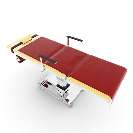 New and modern medical table on a white backgroundの写真素材