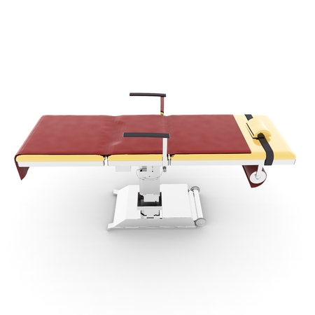 New and modern medical table on a white backgroundの写真素材