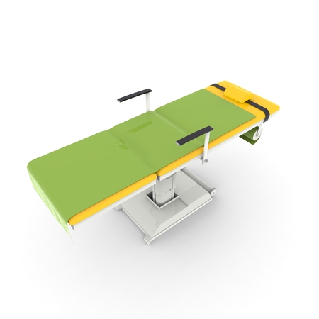 New and modern medical table on a white backgroundの写真素材