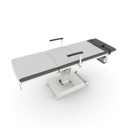 New and modern medical table on a white backgroundの写真素材