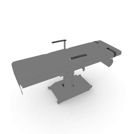 New and modern medical table on a white backgroundの写真素材