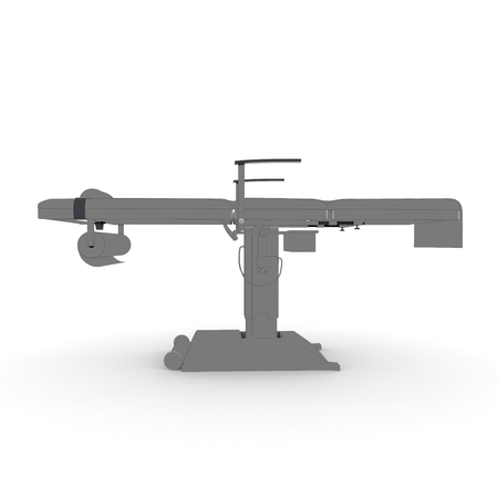 New and modern medical table on a white backgroundの写真素材