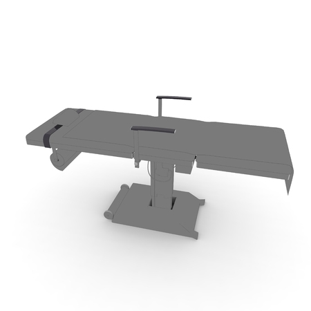 New and modern medical table on a white backgroundの写真素材