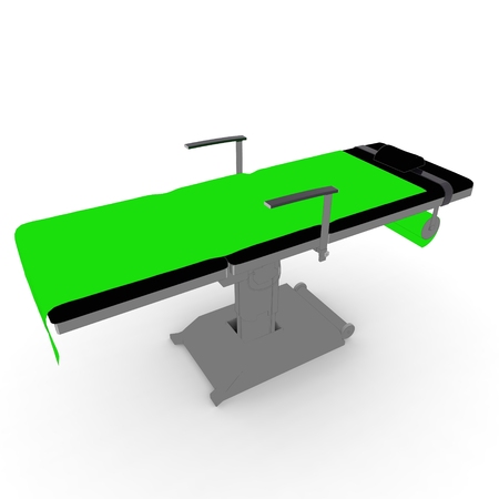 New and modern medical table on a white backgroundの写真素材
