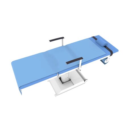 New and modern medical table on a white backgroundの写真素材