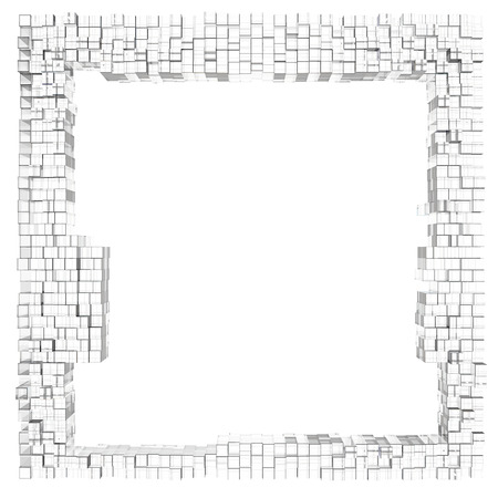  Frame background cubeの写真素材