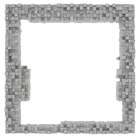  Frame background cubeの写真素材