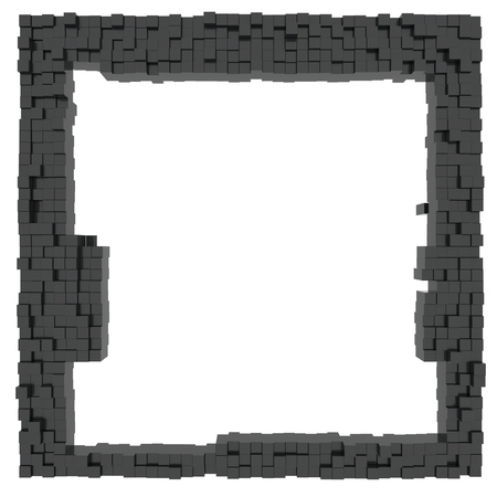  Frame background cubeの写真素材