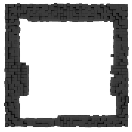  Frame background cubeの写真素材
