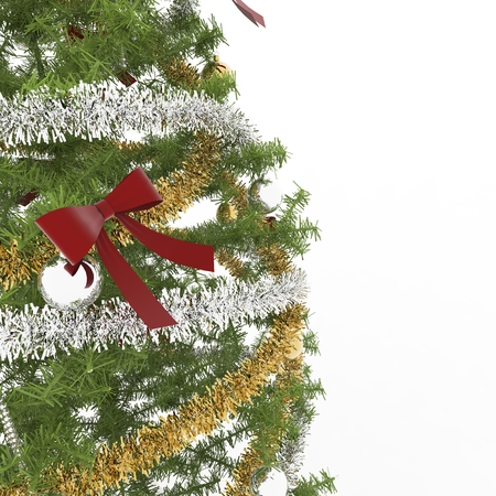  Christmas tree decoratedの写真素材