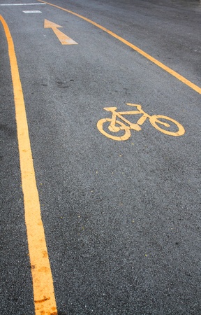 bicycle lane の写真素材