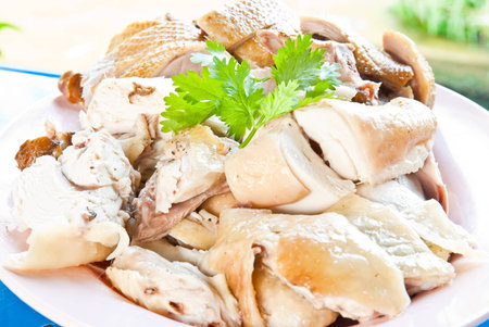 Boil chicken and Boiled duckの写真素材