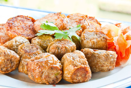 chicken rollの写真素材