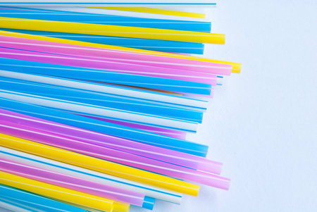 Colorful Drink tubesの写真素材