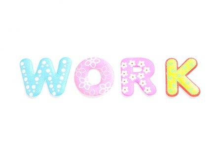 Alphabet on white backgroundの写真素材