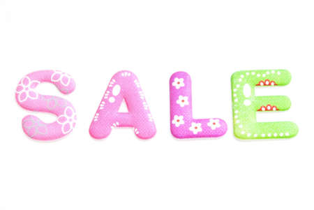 Alphabet on white background の写真素材