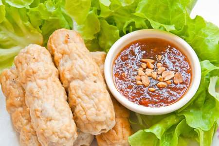 Sliced Stuffed Pork Roastの写真素材