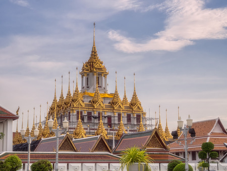 A sight to behold the beauty of architecture, Buddhist temples in Bangkok.の写真素材