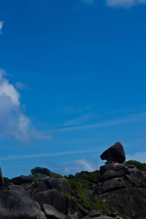 The similan national park in thailandの写真素材