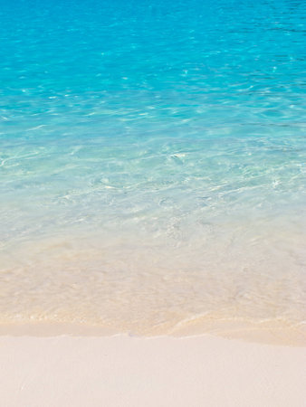 The white sand with blue waterの写真素材