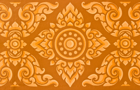 Texture art thai style on the wall,thailandの写真素材