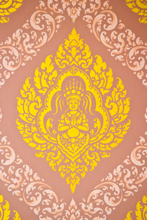 Texture art thai style on the wall,thailandの写真素材