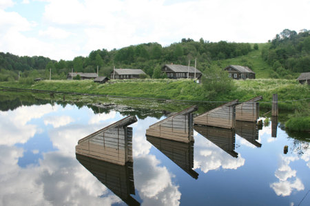 Russian villageの写真素材