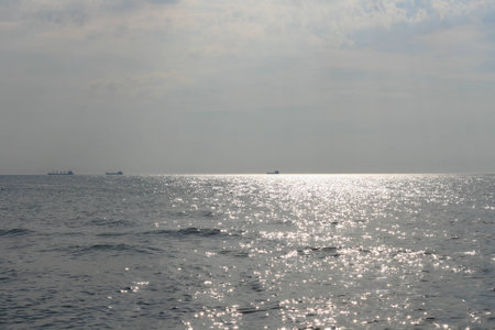 Baltic Sea in the eveningの写真素材