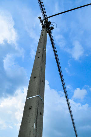 Electricity postの写真素材