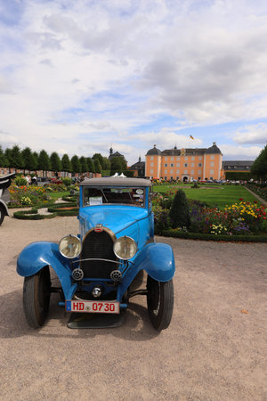 GERMANY, SCHWETZINGEN - SEPTEMBER 01, 2019: Bugatti T44 from 1929 exhibited at the 15th Internat....