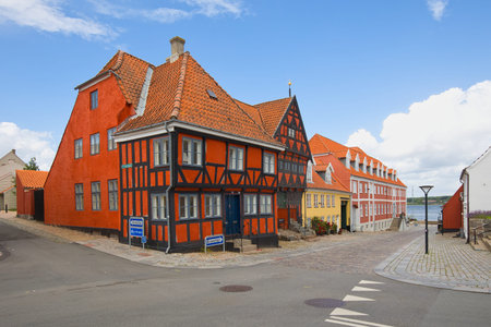Denmark, Middelfart - July 02, 2023: Henner Friisers Hus is a historic building in Middelfart in...
