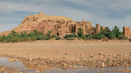 Kasbah Ait Ben Haddou in the Atlas Mountains of Morocco.の写真素材