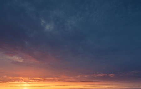 Low Angle View Of Sky At Sunsetの写真素材