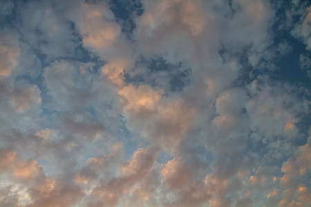 Low Angle View Of Sky At Sunsetの写真素材