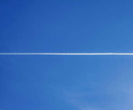 Beautiful blue sky clouds for background. Panorama of sky.の写真素材