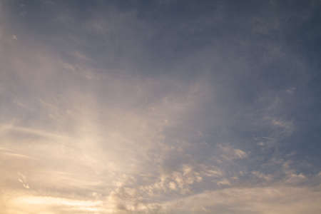 Low Angle View Of Sky At Sunsetの写真素材