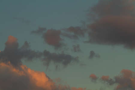 Low Angle View Of Sky At Sunsetの写真素材