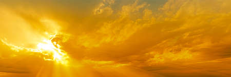 Low Angle View Of Sky At Sunsetの写真素材