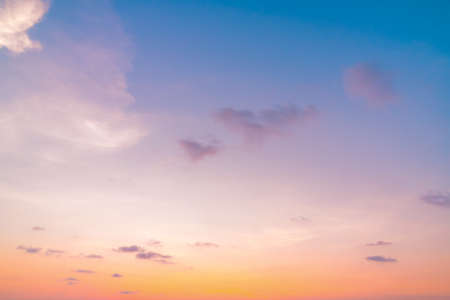 Low Angle View Of Sky At Sunsetの写真素材