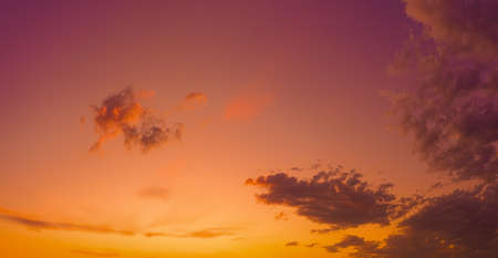 Low Angle View Of Sky At Sunsetの写真素材