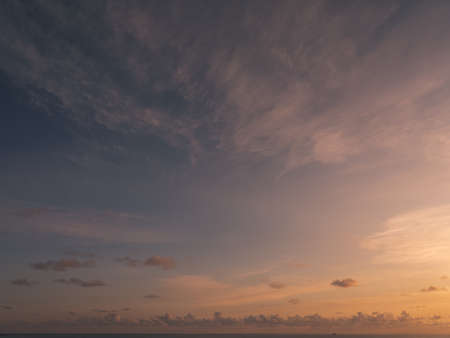 Low Angle View Of Sky At Sunsetの写真素材