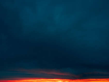 Low Angle View Of Sky At Sunsetの写真素材