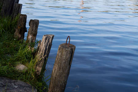 old wooden pierの写真素材