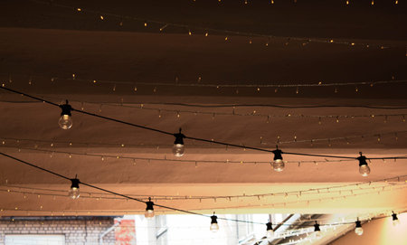 garlands in the street