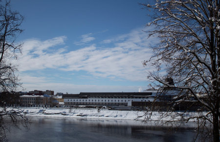 river in winter